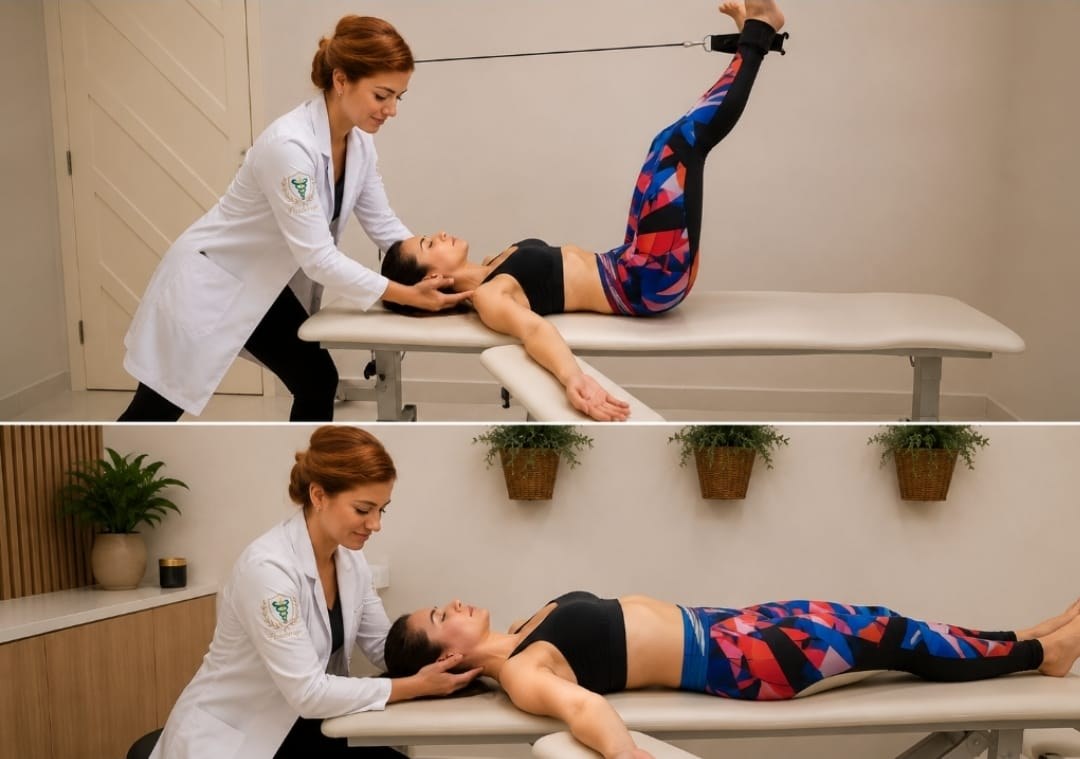 Sessão de Reeducação Postural Global (RPG)